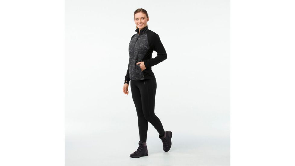 Smartwool Smartloft 60 Jacket-Women's, Black-Light Gray, Medium, SW014074007-M