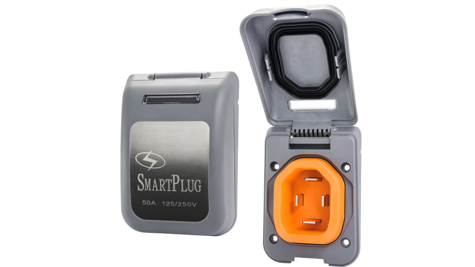 SmartPlug 50 Amp Non Metallic Gray Inlet - Boat &amp; RV Side 59048