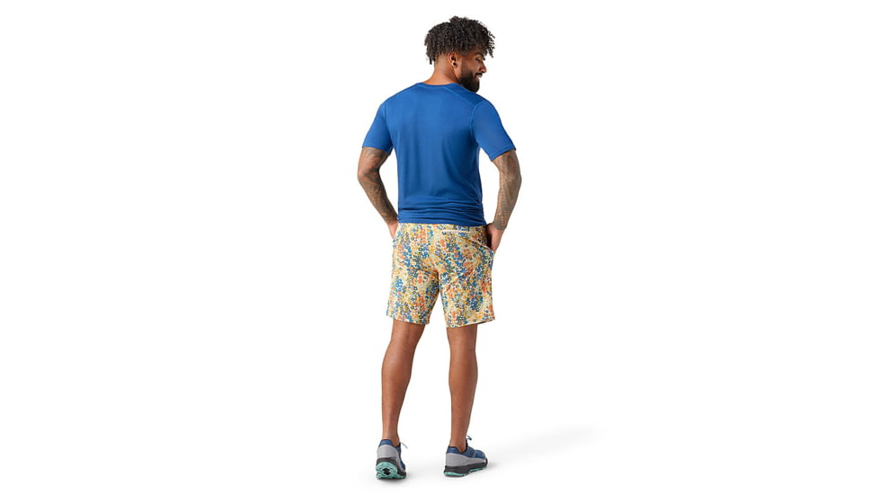 Smartwool 8in Short - Mens, Almond Meadow Print, Extra Large, SW017099L521-XL