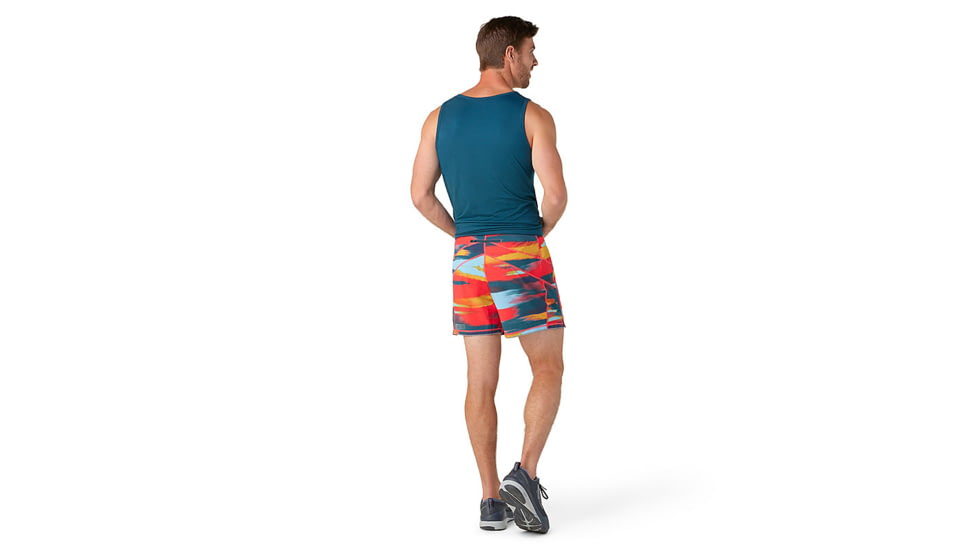 Smartwool Active Lined 5in Short - Mens, Carnival Horizon Print, Medium, SW016965L551-M