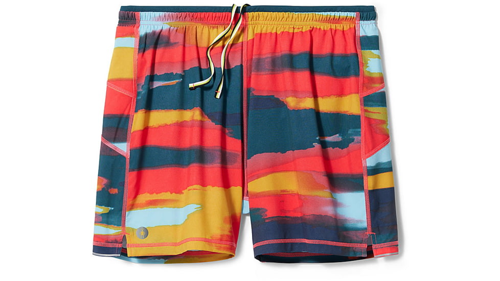 Smartwool Active Lined 5in Short - Mens, Carnival Horizon Print, Medium, SW016965L551-M