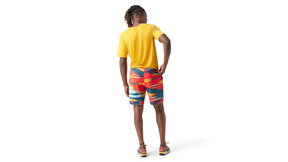 Smartwool Active Lined 8in Short - Mens, Carnival Horizon Print, Large, SW016966L551-L