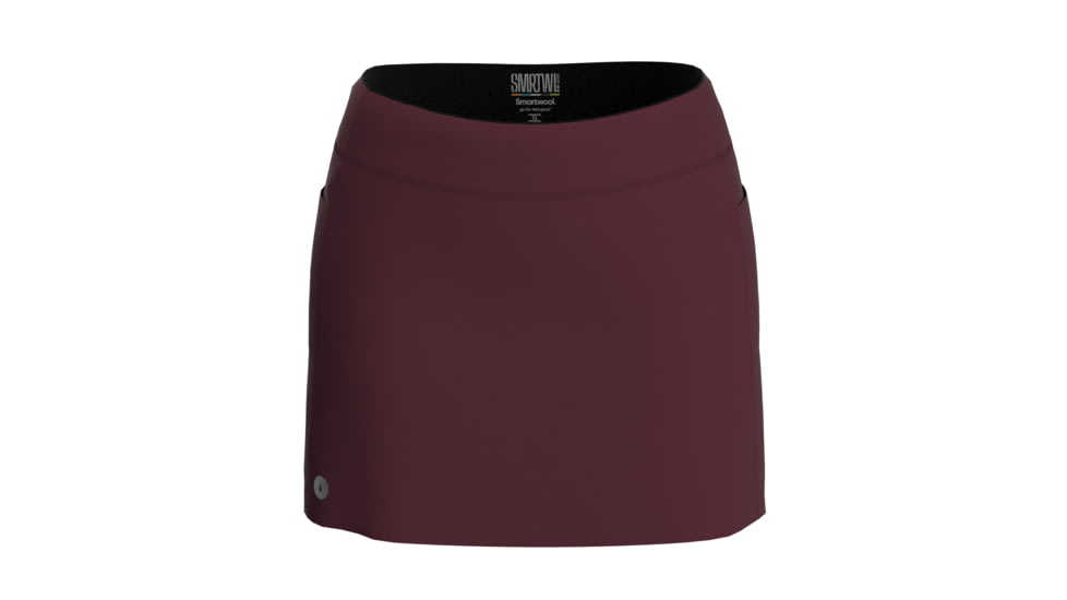 Smartwool Active Lined Skirt - Womens, Black Cherry, Medium, SW016606K171-M