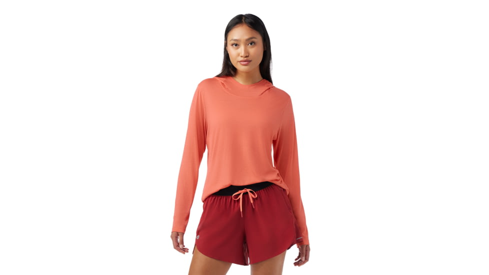 Smartwool Active Ultralite Hoodie - Womens, Coral Reef, Extra Large, SW016592P3510XL000