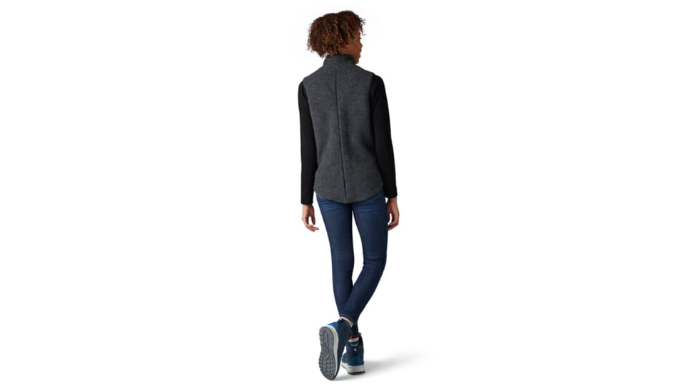 Smartwool Anchor Line Reversible Sherpa Vest - Womens, Charcoal, Extra Small, SW019268003-XS
