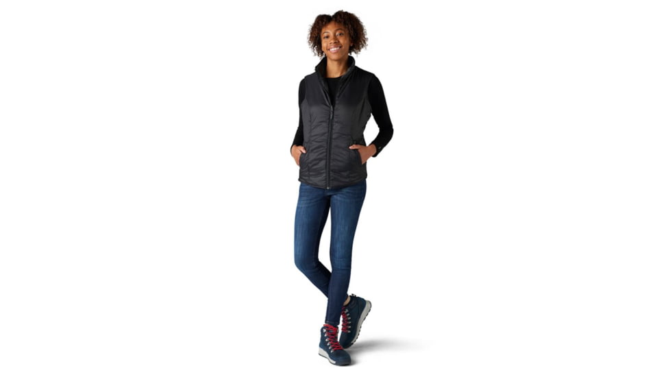 Smartwool Anchor Line Reversible Sherpa Vest - Womens, Charcoal, Extra Small, SW019268003-XS