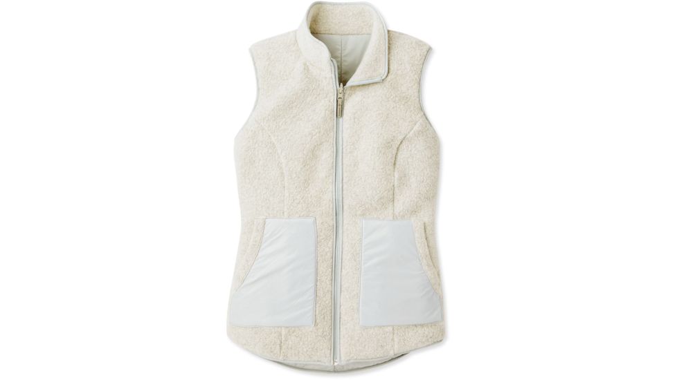 Smartwool Anchor Line Reversible Sherpa Vest - Womens, Storm Gray, Extra Small, SW019268C24-XS