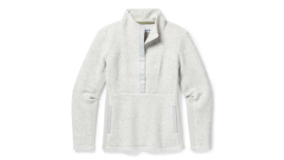Smartwool Anchor Line Sherpa Pullover - Womens, Ash Heather, Extra Large, SW016400047-XL