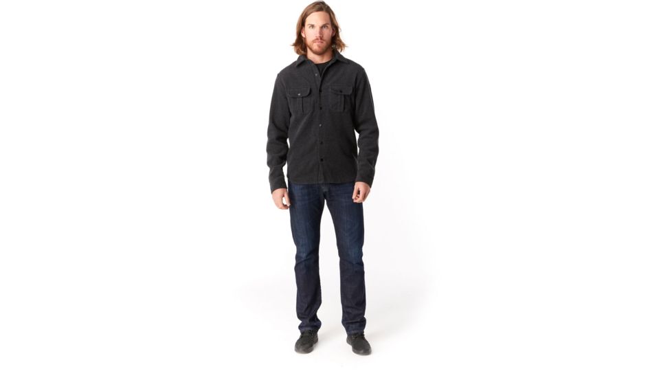 Smartwool Anchor Line Shirt Jacket - Mens, Charcoal Heather, Small, SW000122010-S