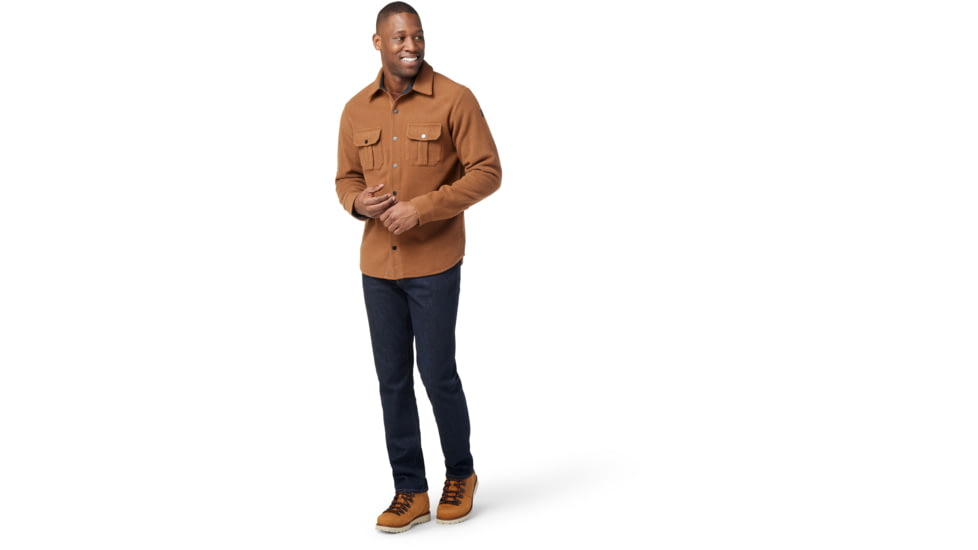 Smartwool Anchor Line Shirt Jacket - Mens, H58 Whiskey, Medium, SW000122H58M