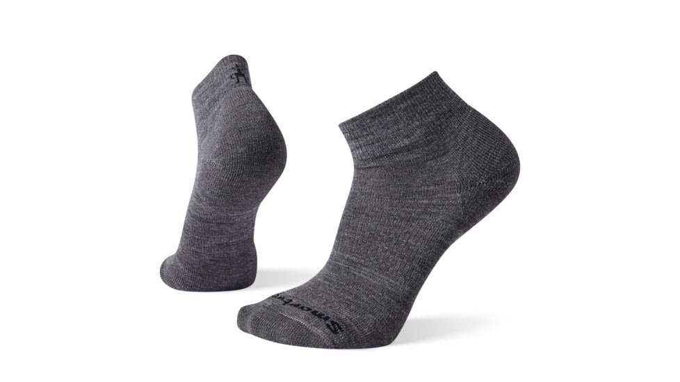 Smartwool Athletic Light Elite Mini Socks, Medium Gray, Large, SW004098052-L