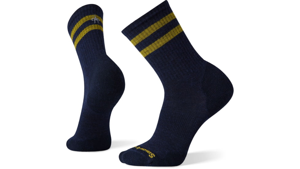 Smartwool Athletic Light Elite Stipe Crew Socks - Womens, Deep Navy, Small, SW001249092-DN-Small