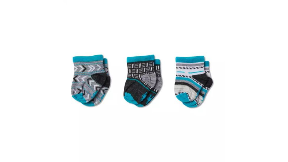 Smartwool Baby Bootie Batch Socks - Kids, Black, 12M, SW003908001-12M