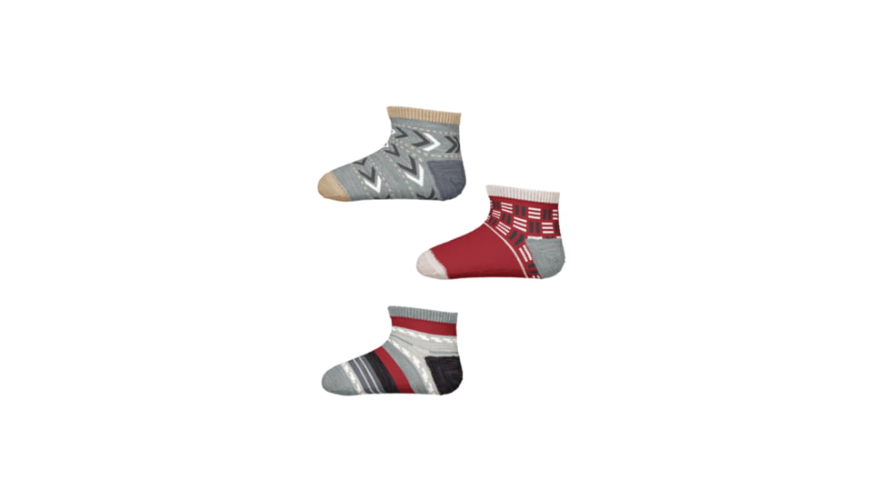 Smartwool Baby Bootie Batch Socks - Kids, Lunar Gray Heather, 6M, SW003908E15-6M