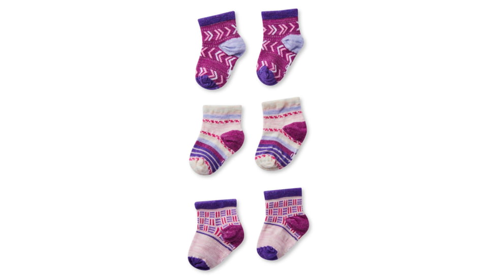 Smartwool Baby Bootie Batch Socks - Kids, Pink Nectar, 6M, SW003908B98-6M