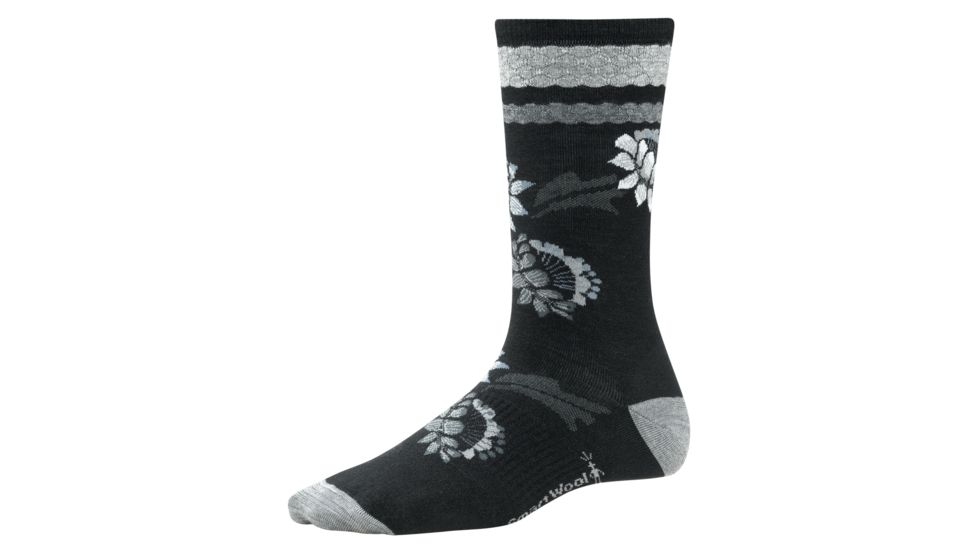 Smartwool Blossom Bitty Sock - Womens-Black-Small