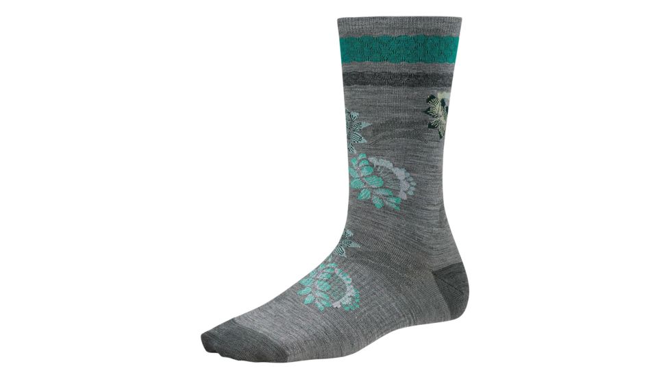 Smartwool Blossom Bitty Sock - Womens-Light Gray Heather-Small