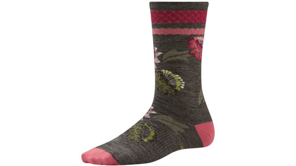 Smartwool Blossom Bitty Sock - Womens-Taupe Heather-Large