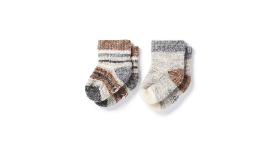 Smartwool Bootie Batch Sock - Kids, Fossil Heather, 6M SW0SC683886-6M