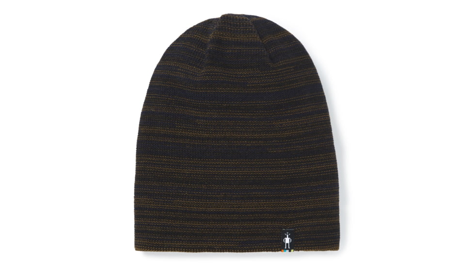 Smartwool Boundary Line Reversible Beanie, Military Olive, One Size, SW000441D11-1FM