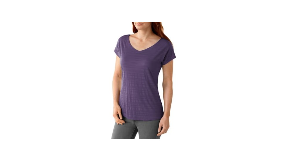 Smartwool Burnout Reversible Tee - Womens, Desert Purple, Extra Small, SW0SF165284XS
