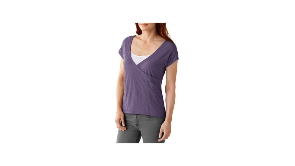 Smartwool Burnout Reversible Tee - Womens, Desert Purple, Extra Small, SW0SF165284XS
