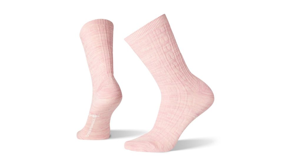 Smartwool Cable II Socks - Womens, Pink Nectar, Large, SW0SW672B98-L