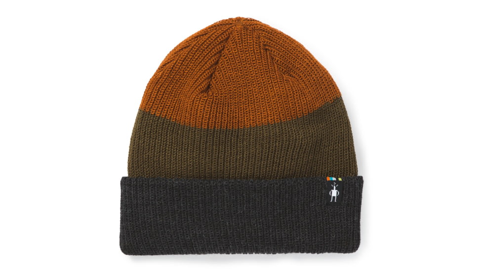 Smartwool Cantar Colorblock Watchcap, Charcoal Heather, One Size, SW016434010-1FM