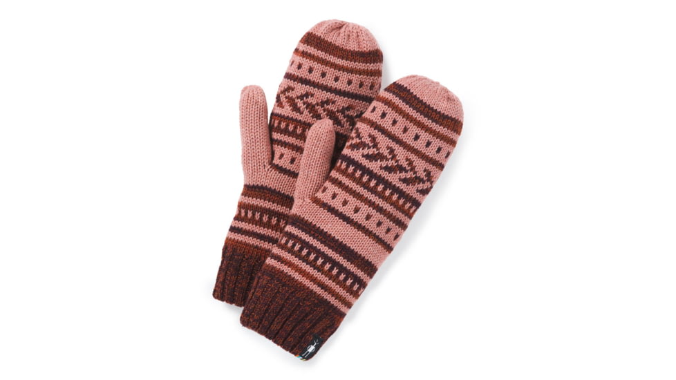 Smartwool Chair Lift Mitten, Canyon Rose Heather, One Size, SW018073C93-1FM