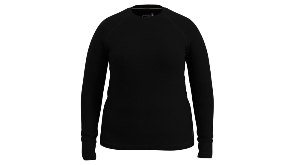 Smartwool Classic Thermal Merino Base Layer Crew Plus - Womens, Black, 1X, SW0167800011-001 BLACK-1X