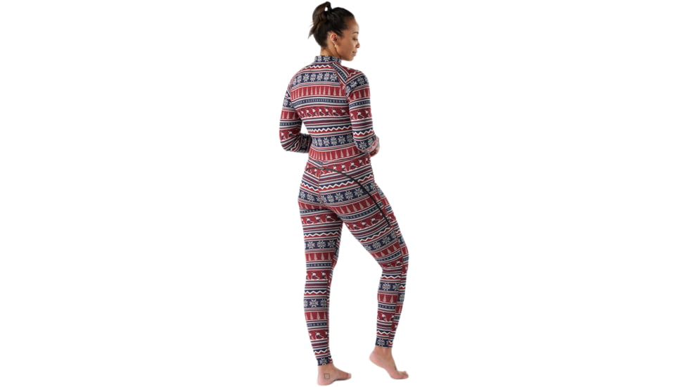 Smartwool Classic Thermal Merino Base Layer One Piece - Womens, Currant Alpine Apres, Extra Small, SW002985P9010XS000