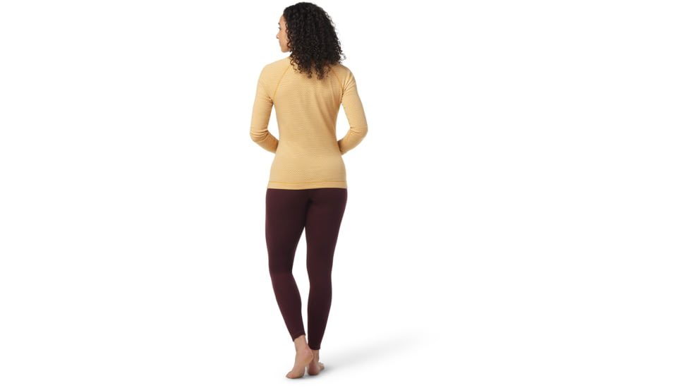 Smartwool Classic Thermal Merino Base Layer Pattern 1/4 Zip - Womens, K79 Honey Gold Dot, Medium, SW016375K79M