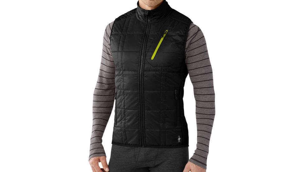 Smartwool Corbet 120 Vest - Men's-Graphite/Black-Small