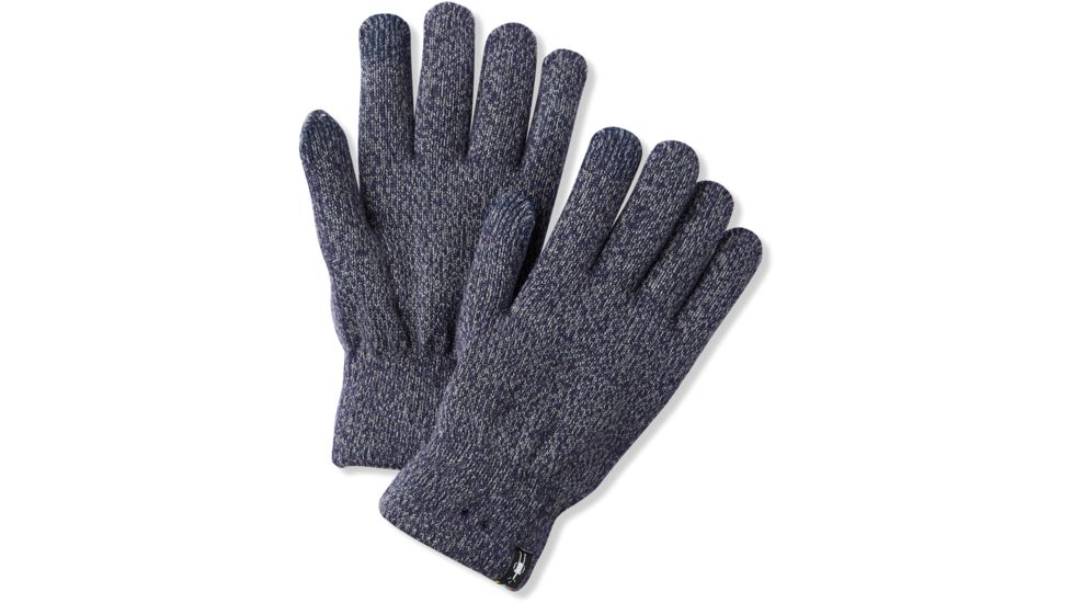 Smartwool Cozy Glove, Deep Navy/Light Gray Marl, Small/Medium, SW0SC305C69-S/M