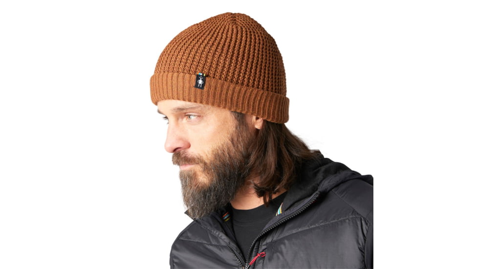 Smartwool Creek Run Beanie, Monument Orange Heather, One Size, SW018064E17-1FM