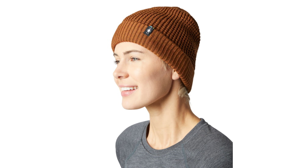 Smartwool Creek Run Beanie, Monument Orange Heather, One Size, SW018064E17-1FM