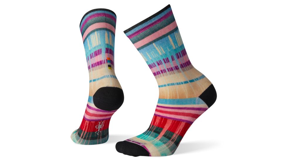 Smartwool Curated Drippy Stripes Crew Socks - Womens, Multi Color, Medium, SW004056150-M