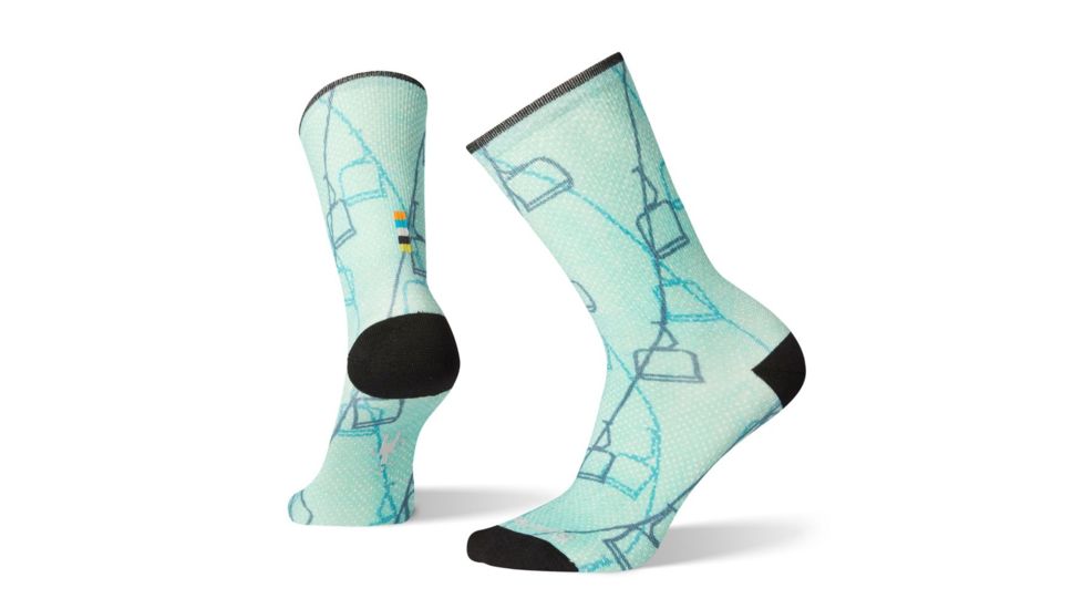Smartwool Curated Ski Lift Crew Socks - Womens, Multi Color, Medium, SW003925150-M