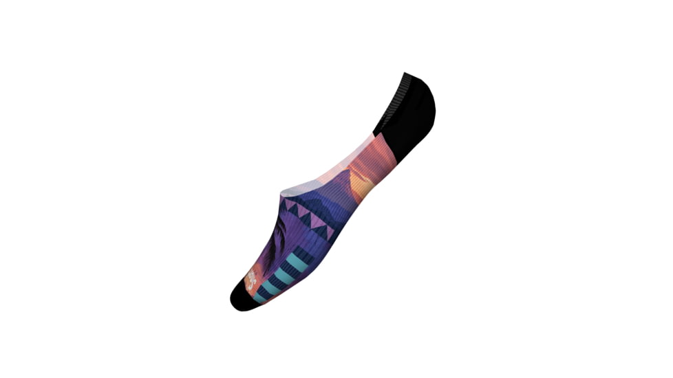 Smartwool Curated Sunset Graphic No Show Socks - Womens, Multi Color, Medium, SW004101150-M