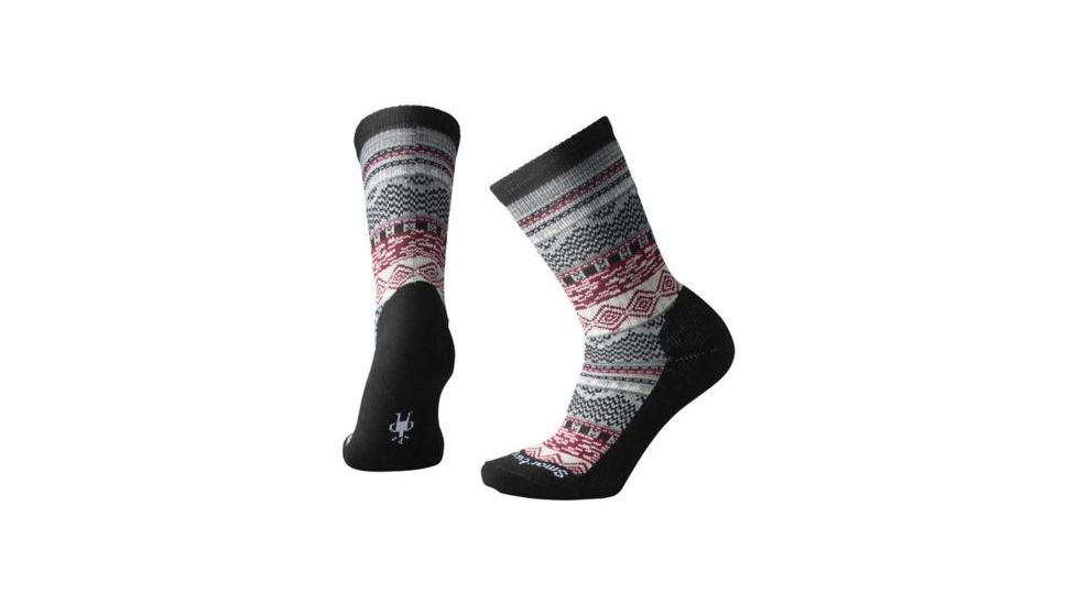 Smartwool Dazzling Wonderland Crew Sock - Women's, Black, Small SW010381001-S