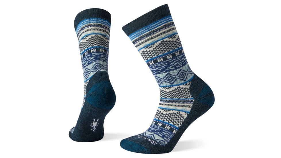 Smartwool Dazzling Wonderland Crew Socks - Womens, Everglade, Large, SW010381B96-L