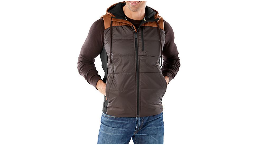Smartwool Double Propulsion 60 Hoody Vest, Sumatra Brown, Small, SW014025893S
