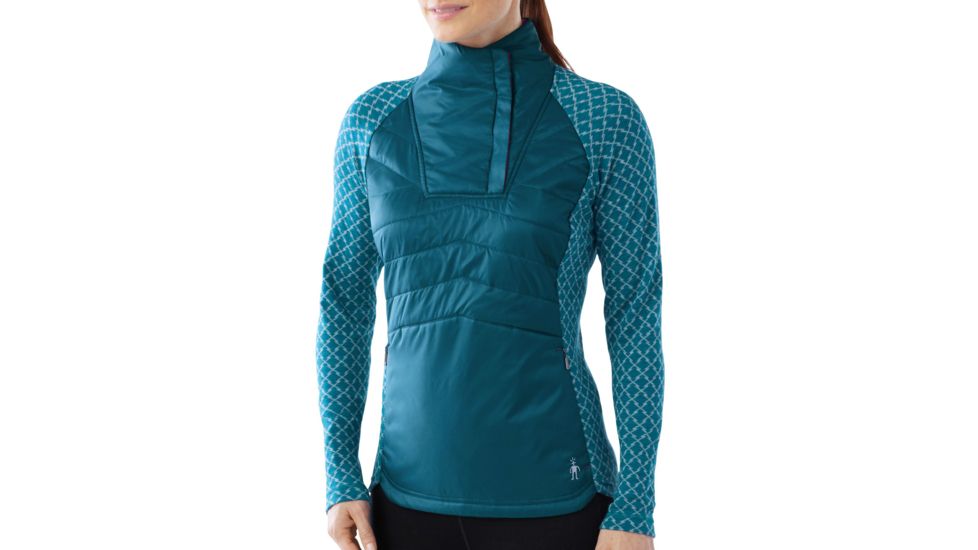 Smartwool Double Propulsion 60 Pullover - Women's-Glacial Blue-Small