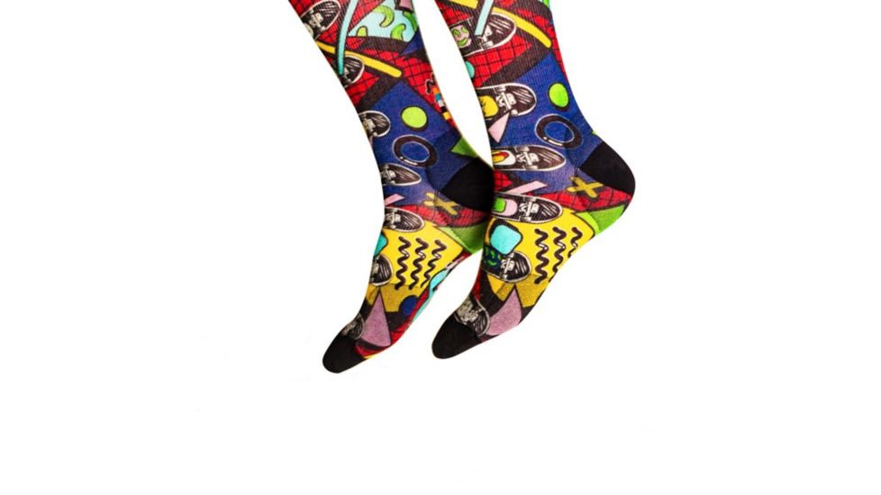 Smartwool Drop In Print Crew Sock - Womens, Multi Color, Medium, SW010521150M