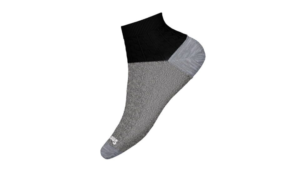 Smartwool Everyday Cable Ankle Socks - Womens, Black, Medium, SW0018290011-001 BLACK-M