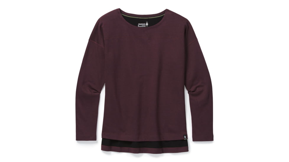 Smartwool Everyday Exploration Boatneck Top - Womens, Woodsmoke, Extra Small, SW016343B84-XS