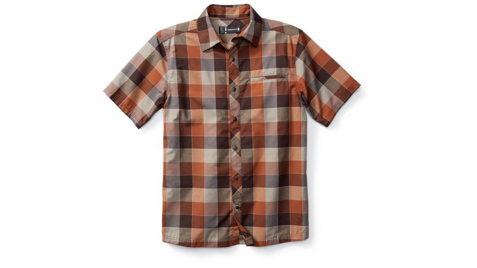 Smartwool Everyday Exploration Retro Plaid SS Shirt Mens, Cardamom, M, SW000330877-M