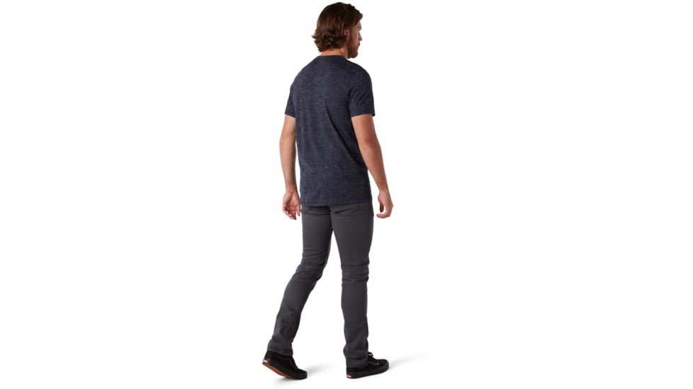 Smartwool Everyday Exploration Short Sleeve Henley - Mens, Deep Navy Heather, Extra Large, SW000369108-XL