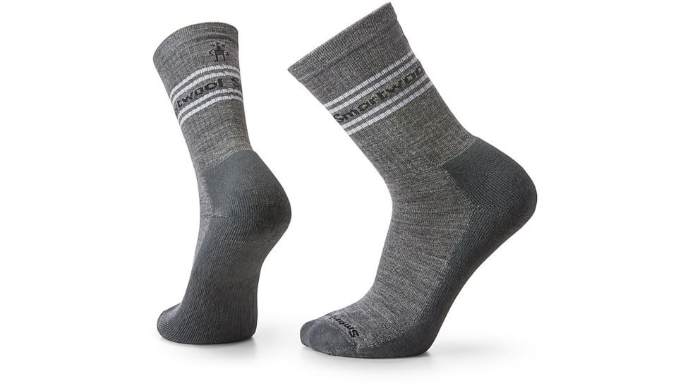 Smartwool Everyday Logo Crew Socks, Medium Gray, Extra Large, SW0018830521-XL