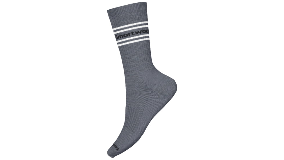 Smartwool Everyday Logo Crew Socks, Medium Gray, Large, SW0018830521-L